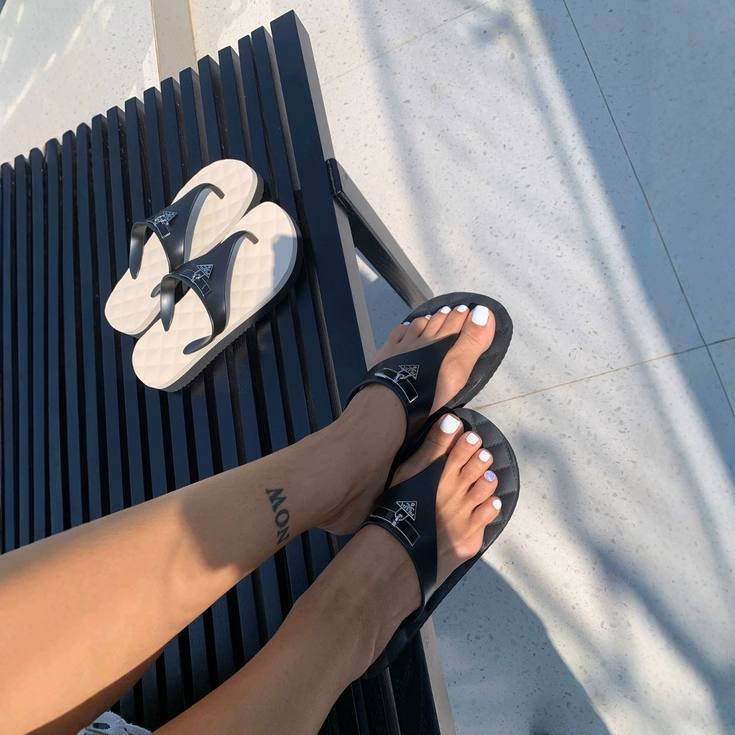 Песочные шлепанцы женские ножные шлепанцы летом