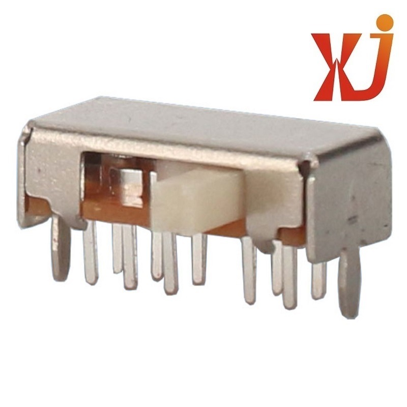 批发4档滑动开关/四位推动开关/4档切换开关 侧拨4档波动开关10脚