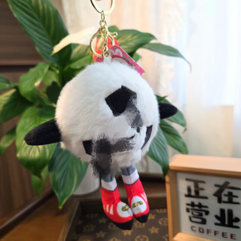 卡通橄榄球毛绒玩具蓝色头巾篮球包挂件钥匙扣公仔游乐城抓娃机|undefined