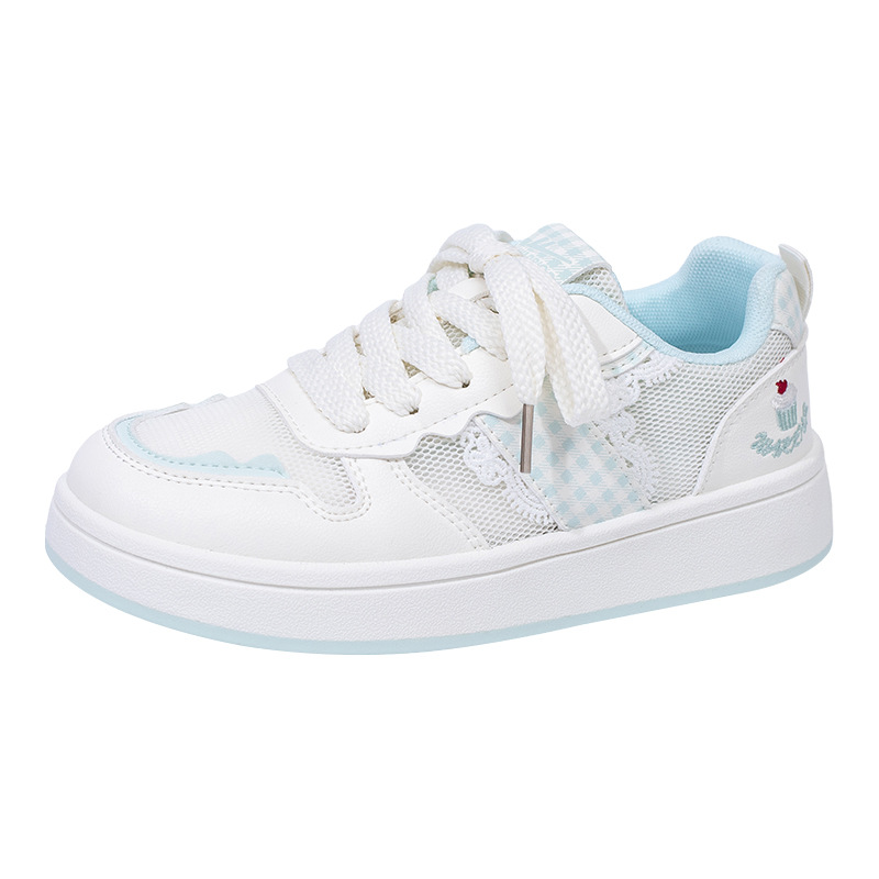 HuiLi estilo coreano vino rojo simple skate 2026 nuevos zapatos de suela gruesa estudiantes vigorosos encaje dulce zapatos de mujer simple