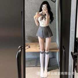 性感JK学院风纯欲清纯制服套装少女校园学生火辣水手服女走光短裙
