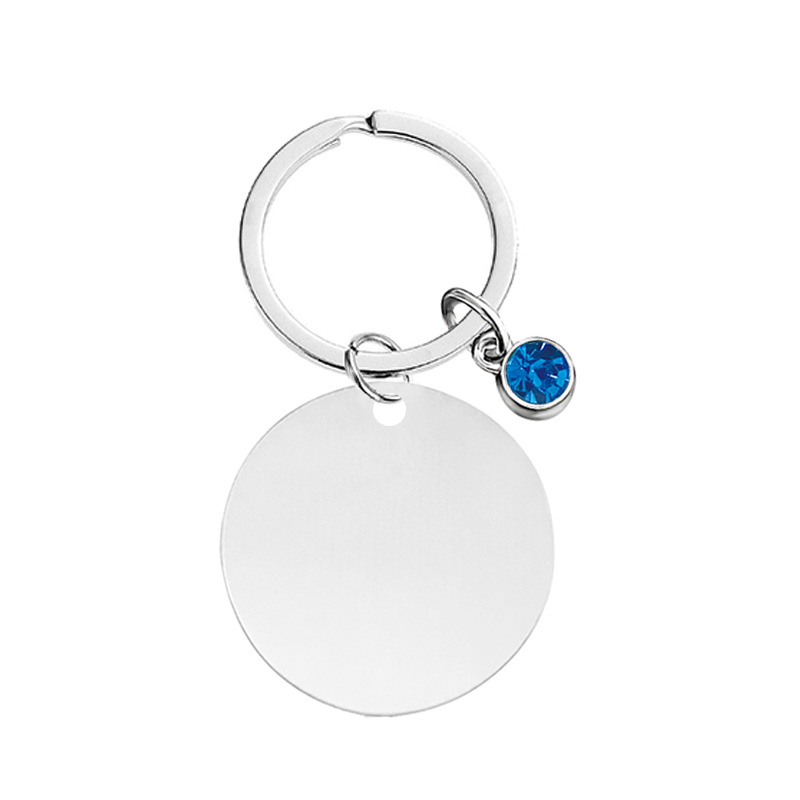 15g Weight Bag Pendant, Keychain Classification Classic Style Round Customization Laser Engraving Heart Shape 201 Stainless Steel Unisex Bag Pendant Keychain