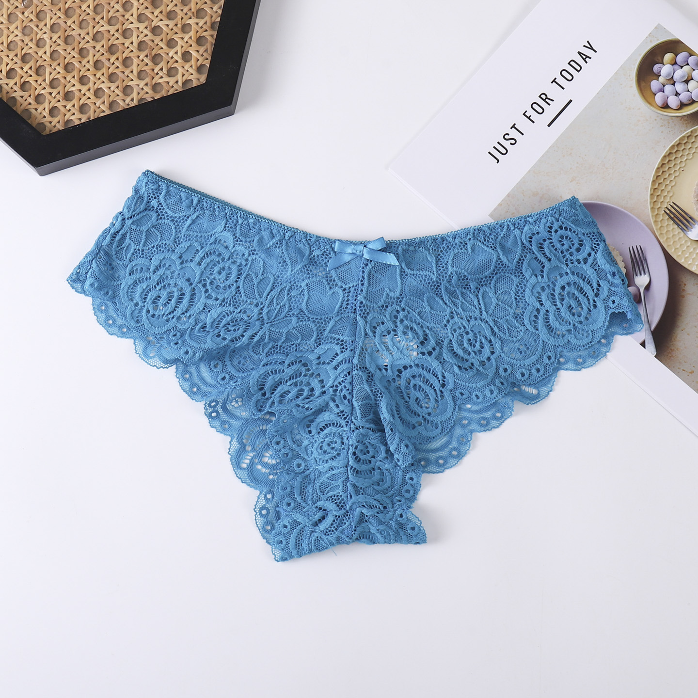 Damas 2025 nuevo encaje Jacquard sexy puro transpirable piel ligera alta elástica ropa interior al por mayor