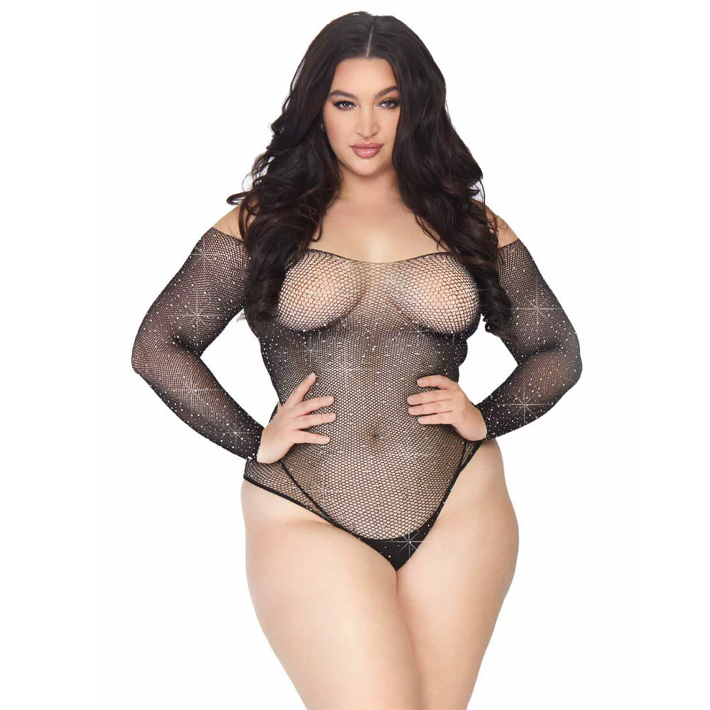 Women's Bodysuit European Style Gradient, Sheer Lace One‑Piece, Stretch Fit (Average Size)