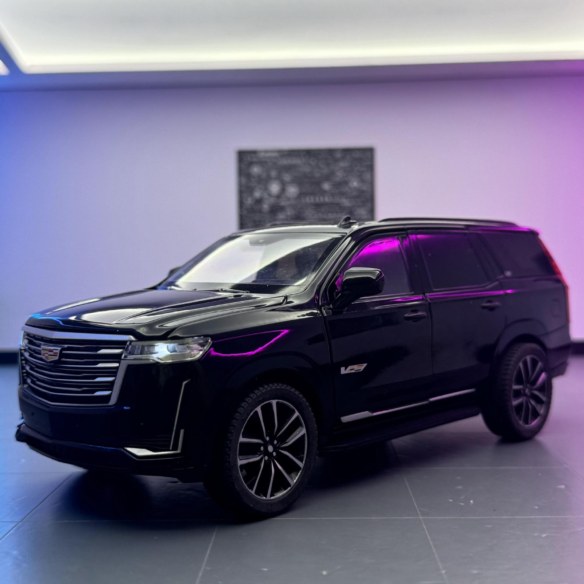 OK modelo de coche de aleación 1:2424 vehículo todoterreno Kaidi Escalade con sonido y luz de retorno coche de juguete decoración de modelo de sonido