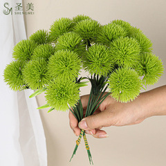シミュレーション植物10本小葱花タンポポ生け花石竹毛玉家庭装飾品ソフト家庭シミュレーション花