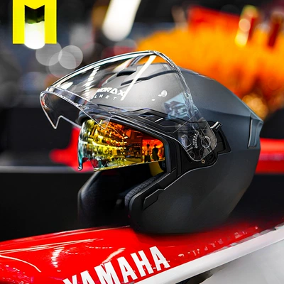 Half Helmet Motorcycle Helmet 3/4 – Motosiklet dəbilqələri - m-graphite-black