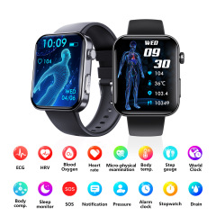 F310 Medical grade Smart Watch Heartレートア,ブラッドオキシジェンECG