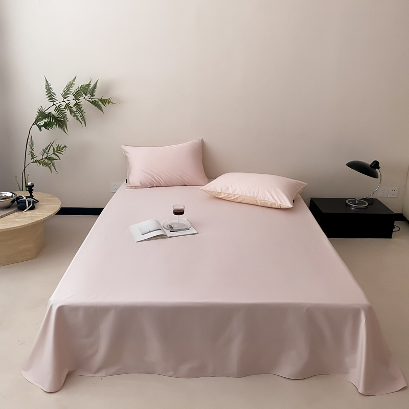 100S de lujo ligero Xinjiang algodón largo sábanas de algodón sólido sábanas caseras sábanas de satín