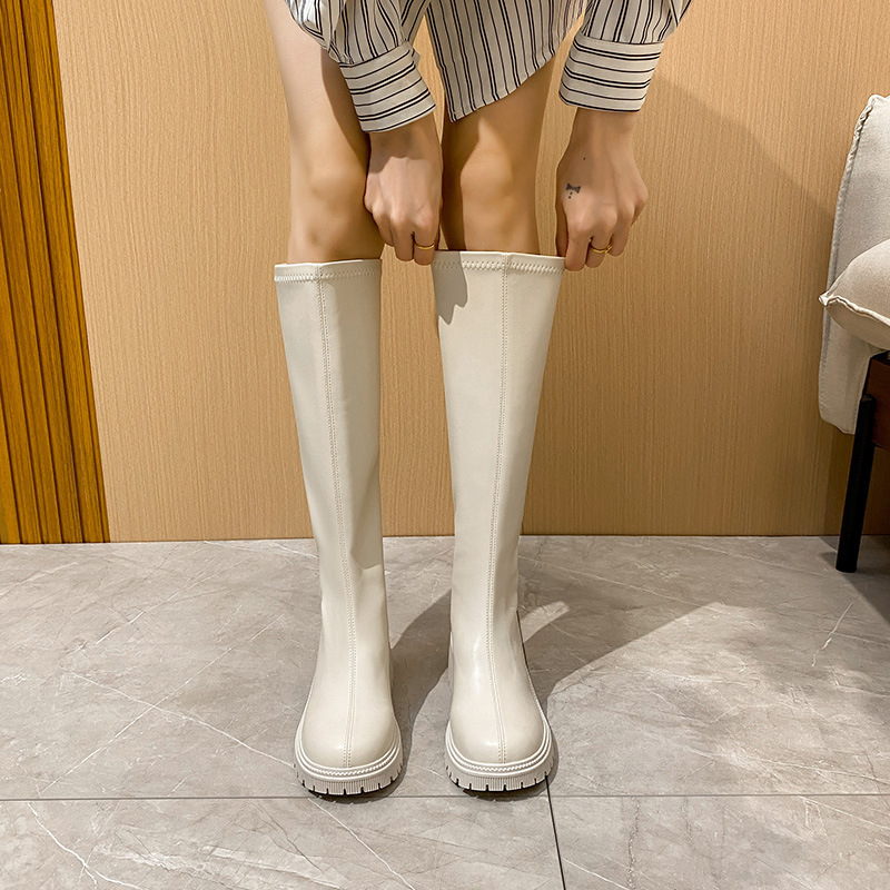 2022 plus size widened tube but knee boots high tube flat bottom new knight boots children chubby girl plus fat tube white 2022 plus size widened tube but knee boots high tube flat bottom new knight boots children chubby girl plus fat tube white