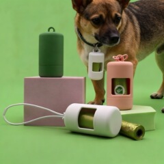 ペット用ゴミ袋、猫砂袋、使い捨て生分解性猫糞・犬糞袋、犬糞袋、トイレ袋ディスペンサー