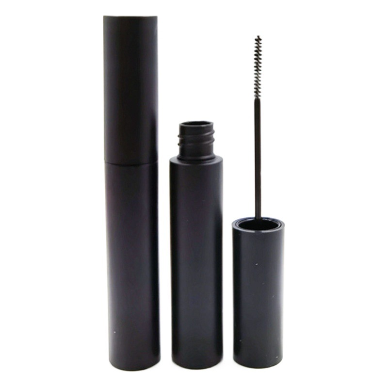 Venta caliente de comercio exterior extremadamente fino cepillo de pestañas cabeza 10g botella de soplado redondo transparente delineador de ojos tubo de rimel 10ml tubo vacío