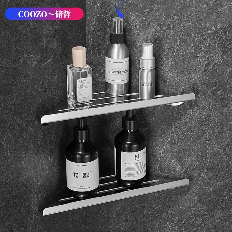 Cross-border 304 Stainless Steel Toilet Corner Rack Storage Rack Toilet Hotel Toilet Triangle Basket Storage Bathroom