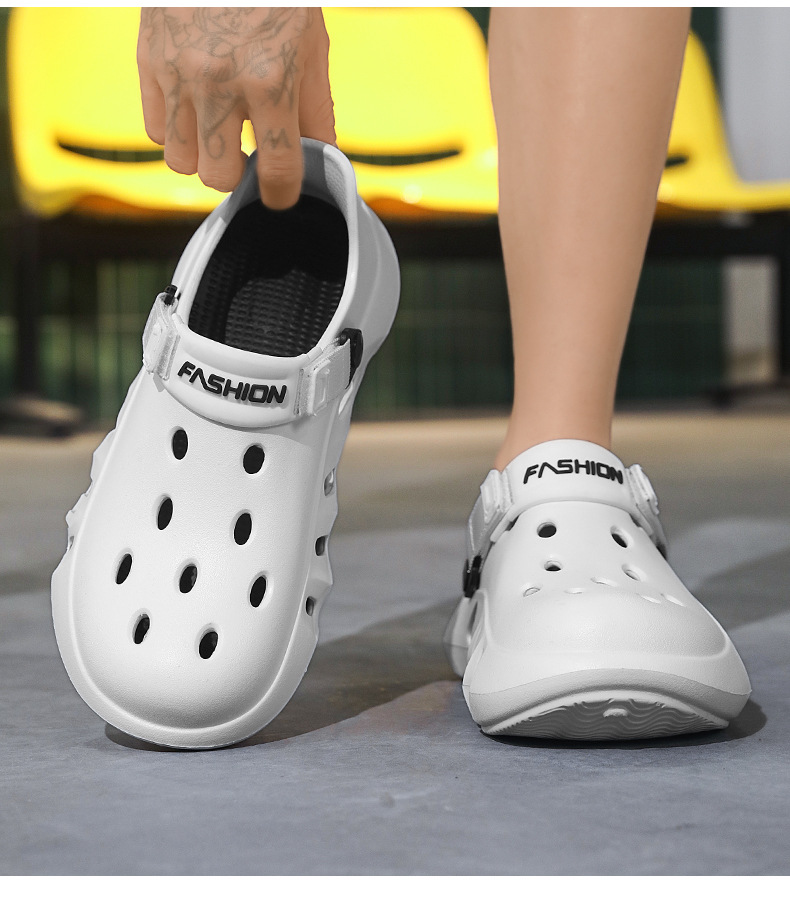 Comfortable Summer Clogs Sandals Outdoor Beach Casual Slip-on_voghion.com