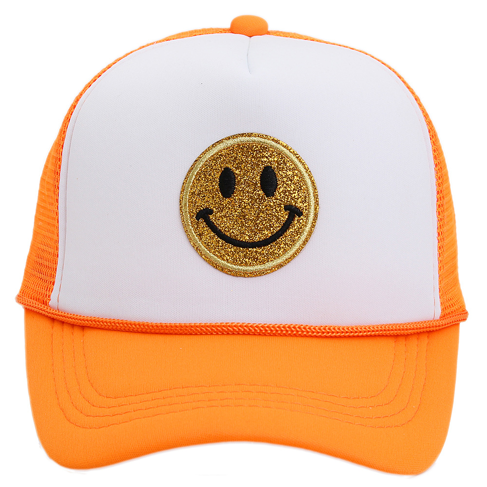 Women's Fashion Smiley Face Curved Eaves Baseball Cap display picture 6