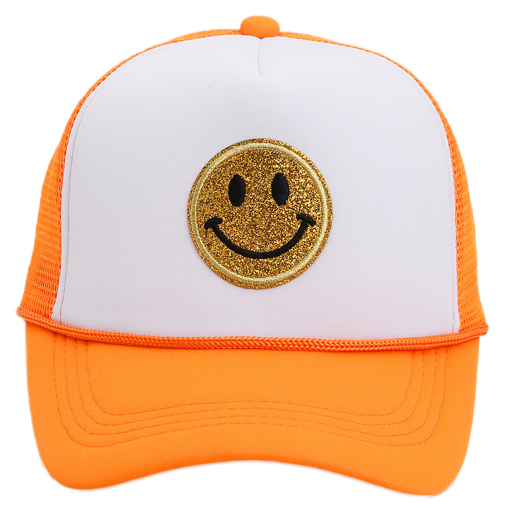 Mujeres Moda Cara Sonriente Aleros Curvos Gorra De Beisbol display picture 6