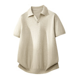 ZF8109-3D潮牌海鸥领针织短袖T恤简约时尚cleanfit透气上衣，男装针织衫/毛衣，星座614