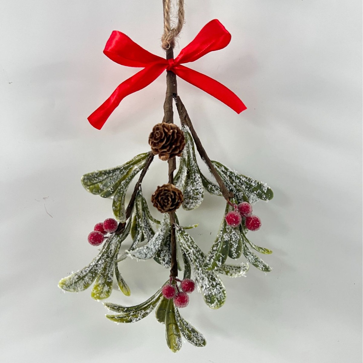 Plantas Verdes Artificiales, Decoraciones de Estilo Nórdico con Mistletoe, Adornos Simulados Transfronterizos, Decoración para Bodas y Hogar, Venta al por Mayor