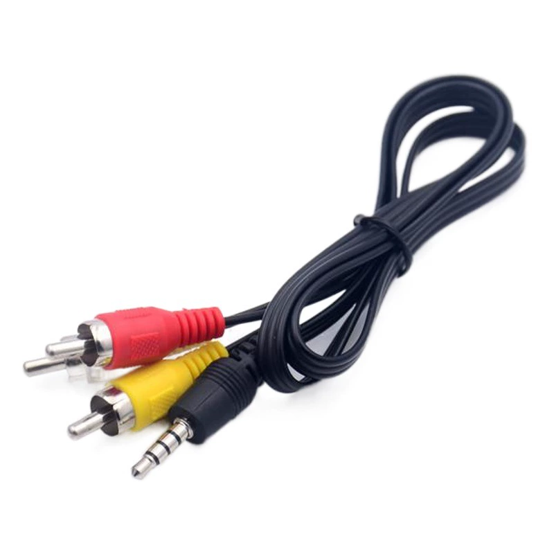 Кабель для аудио и видео приставки, AV-сплиттер, 3,5 мм, двойной аудиокабель на RCA, для телевизора HD