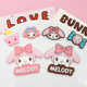 Alphabet card lie prone melody PVC soft rubber accessories diy mobile phone shell accessories ipad shell shoes slippers decorative stickers