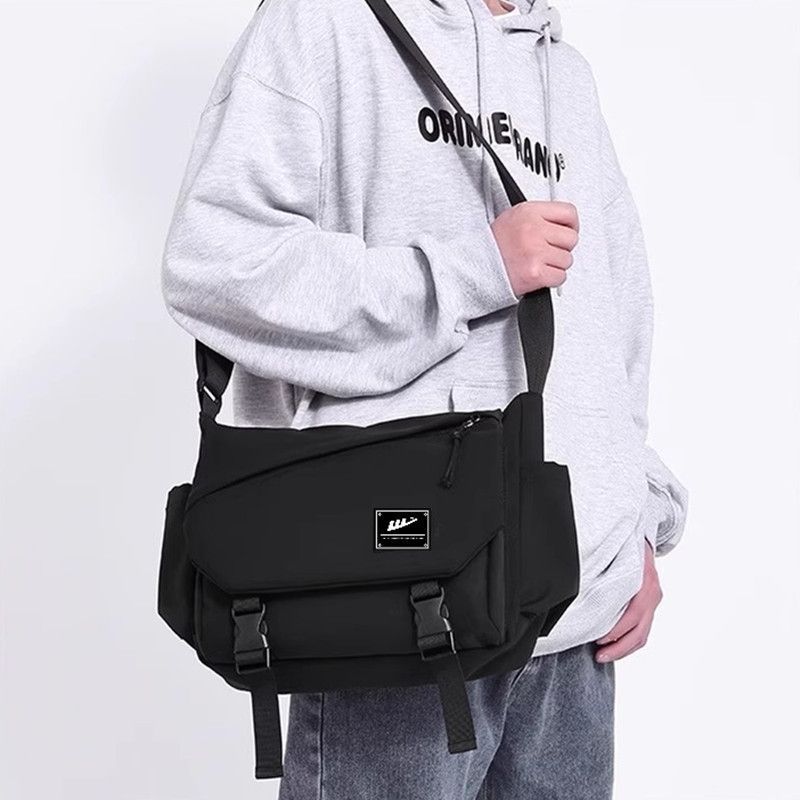 New Single-Shoulder Crossbody Bag for Men and Women, New Student Commuter Bag, Men's Trendy Casual Messenger Bag, Large Capacity Bag