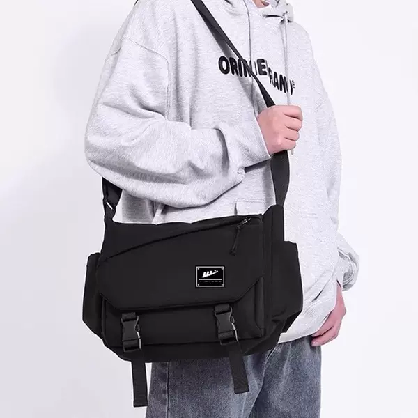 New Single-Shoulder Crossbody Bag for Men and Women, New Student Commuter Bag, Men's Trendy Casual Messenger Bag, Large Capacity Bag