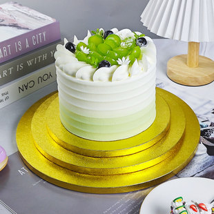 Golden Cake Base Round Corrugated Paper Cake Mat Cake Tray Birthday High-End Cake Base