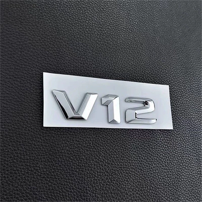 and letter emblems, Car logo - standard-v12-pair