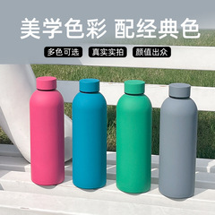 保温ポット卸売、夏向け高見え大容量ステンレス製ウォーターカップ、弾丸型小口直飲みスポーツ保温カップ
