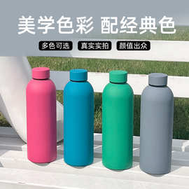 美式小口瓶不锈钢保温杯大容量简约水杯高颜值跨境保冷杯定制批发