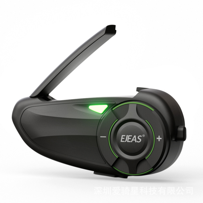 Ejeas Helmet Intercom Helmet Bluetooth Headset Q8Mesh Technology 6-Person Group Intercom 1Km