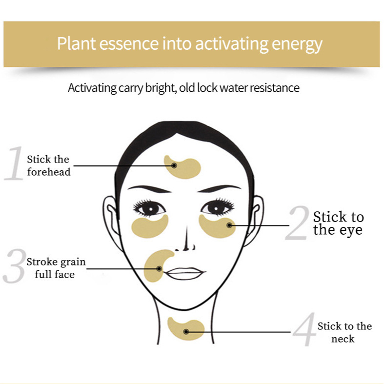 Máscara de ojo de cristal de estrella exclusiva transfronteriza productos genuinos en stock máscara de ojo de colágeno inglés completo fábrica de comercio exterior