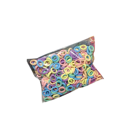 Children's rubber band baby hair band 500 bagged seamless towel ring thumb ring does not hurt hair rope girls headband