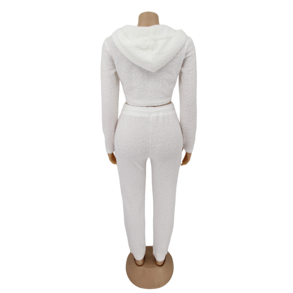 Women Clothing Little Teddy Plush Home Casual Warm Suit