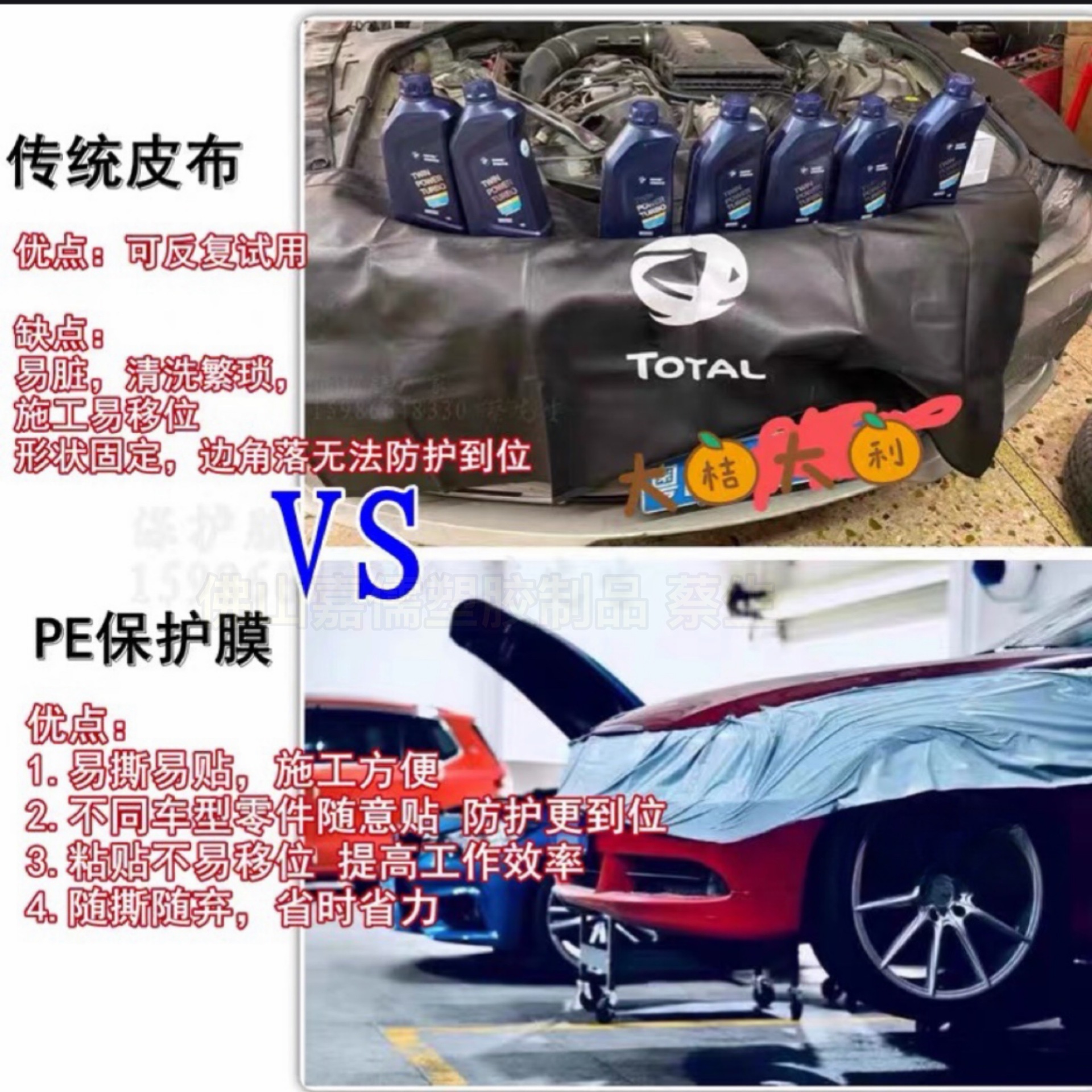 Suitable for Milky White Pe Protective Film, Car Repair, Spray Paint, Maintenance Protective Film, Headlight Modification Construction Protection