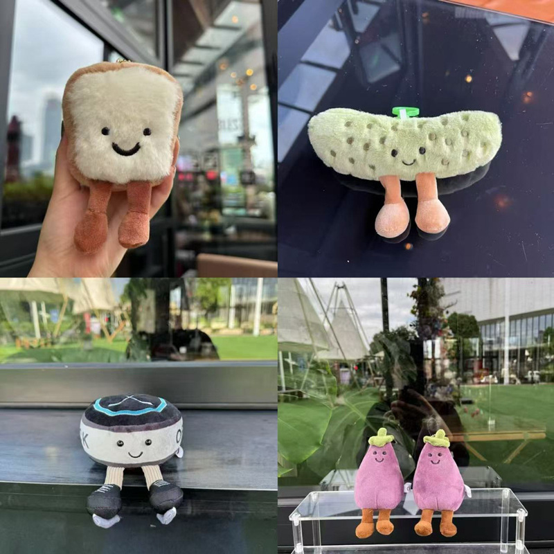 jellycat毛绒玩具三叶草冰球公仔背包钥匙扣送礼毛绒挂件玩偶批发