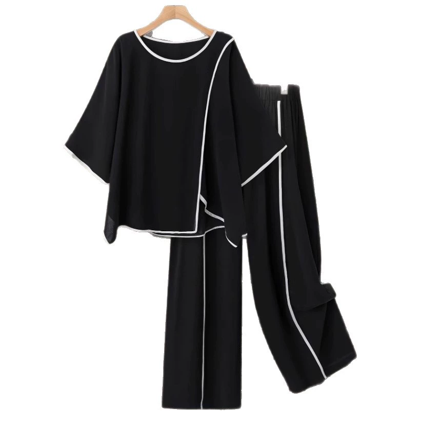 (Cross-border trading), knitted summer set for leisure, European style, Korean style, oversize