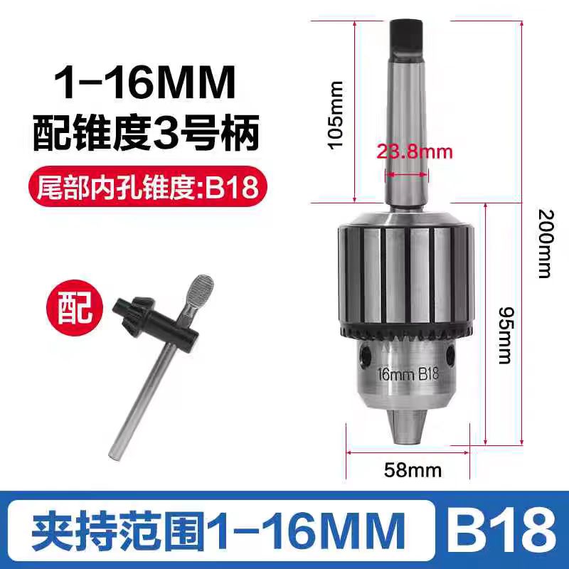 Llave, Molde No. 3 broca 1 - 16