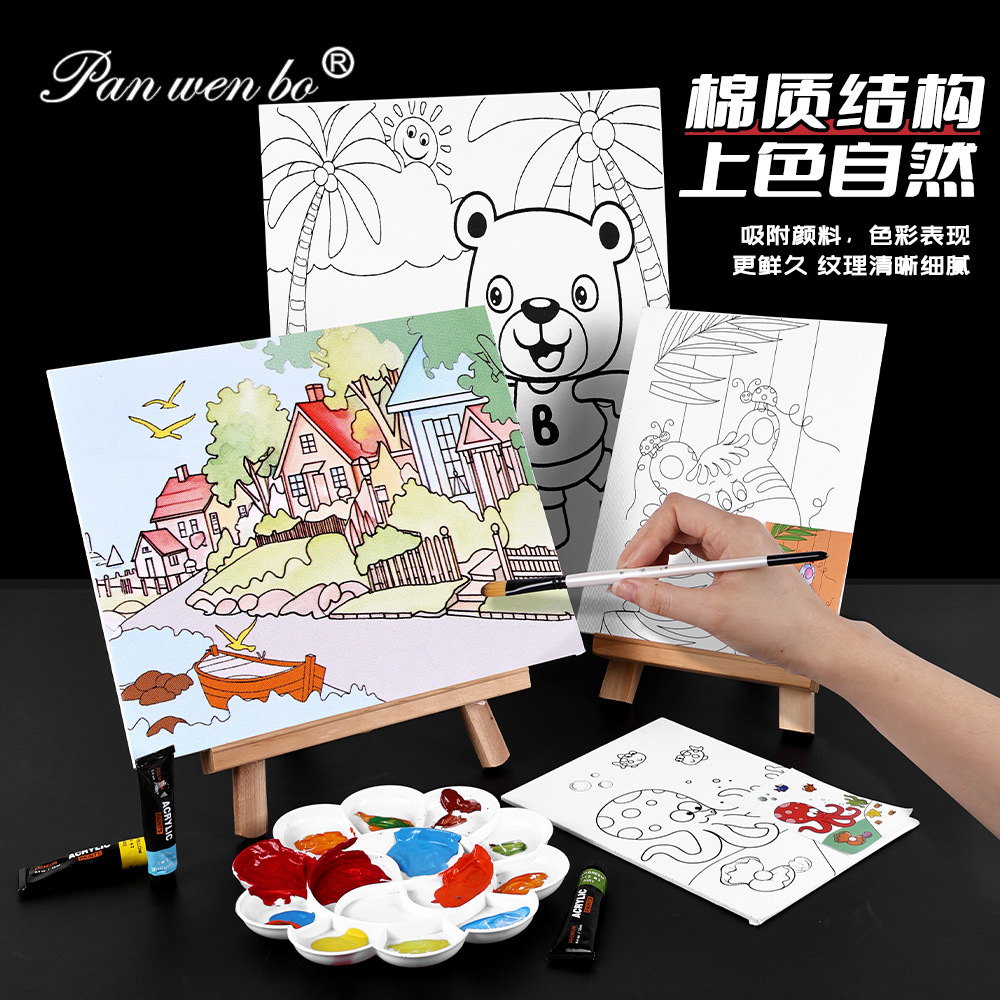 Cotton White Drawing Board Printing Painting Kidsren DIY Painting Acrylic White Drawing Board Student Art Supplies Oil Painting Board Wholesale