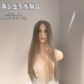 青岛工厂全手织假发女全头套假发全真发高端犹太头套