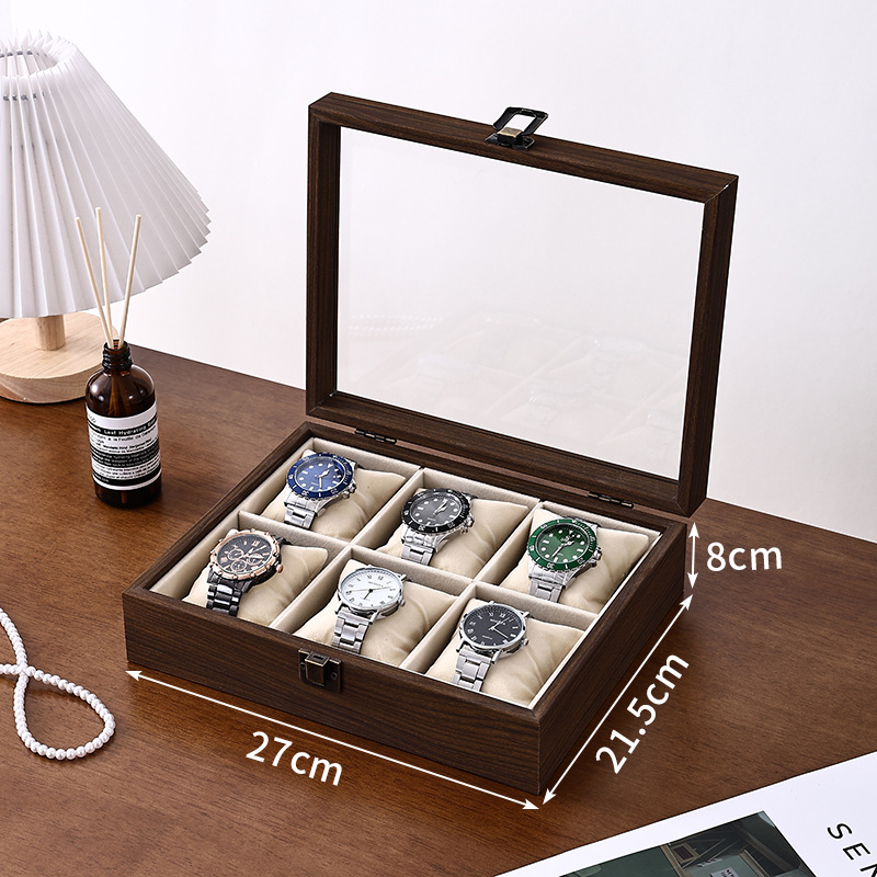 호두알갱이 내부 쌀시계 상자 [6인]