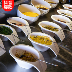 Melamine tableware colorful seasoning bowl hot pot self-service seasoning bowl restaurant kitchen sauce bowl seasoning bowl durable commercial