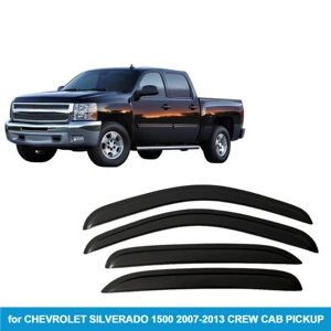 Chevrolet Silverado 1500 07-13 Crew üçün Yan Pəncərə Deflektorları