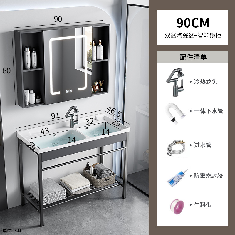 acero inoxidable doble lavabo cerámica un todo soporte lavabo profundizar lavabo lavabo lavabo lavabo