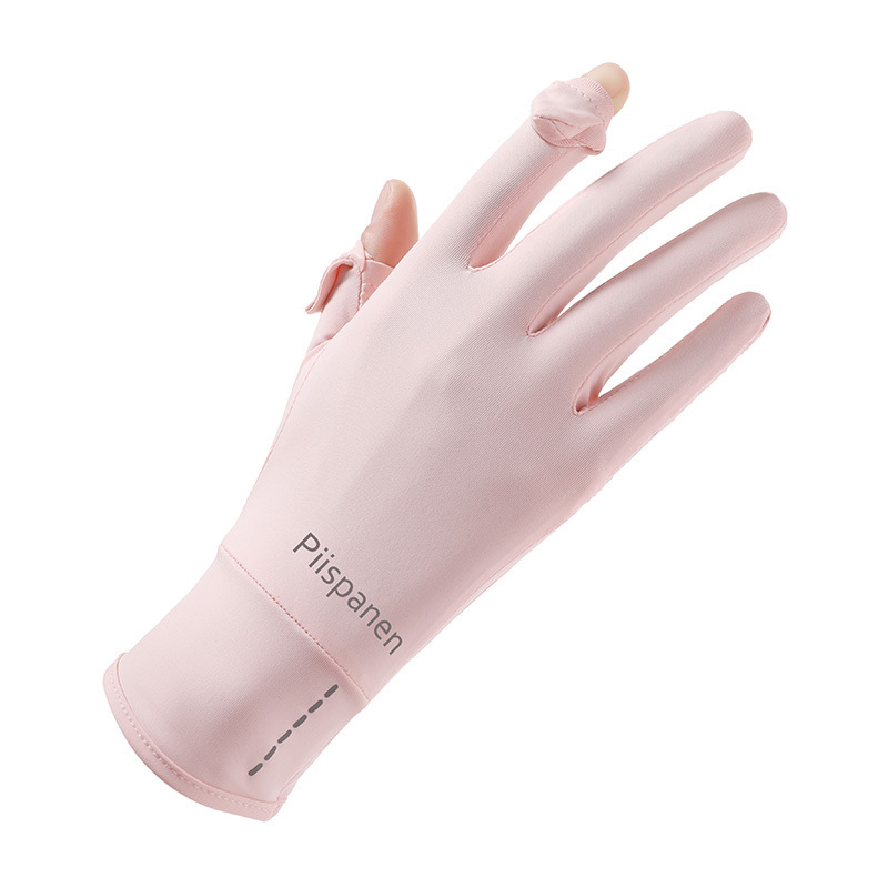 Guantes de protección solar para mujer, estilo fino de verano, protección UV al aire libre, antideslizante, pantalla táctil, conducción, conducción, guantes de coche eléctrico