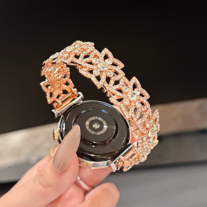 Cross-Border New Diamond Bracelet Suitable for Huawei Watch Gt4/5/3/2 Strap 8/9/10 Bracelet Fit3/4 Cross-Border New Diamond Bracelet Suitable for Huawei Watch Gt4/5/3/2 Strap 8/9/10 Bracelet Fit3/4