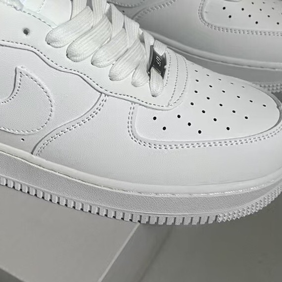 Pure Original High-Quality Air Force One Low-Top Sneakers Af1 Versatile White Shoes All-Black Couple Casual Shoes