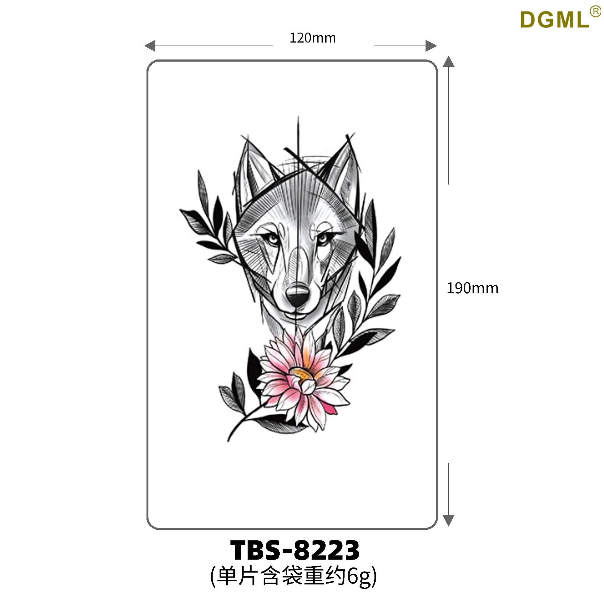 Pegatinas de tattoo se pueden fijar letras flor brazo tatuaje dibujos animados transfronterizo tatuaje pegatinas europeo y americano bronceado completo Volver al por mayor tatuaje