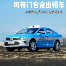仿真1:32合金小汽车汽车模型声光回力儿童玩具车出租车批发男孩
