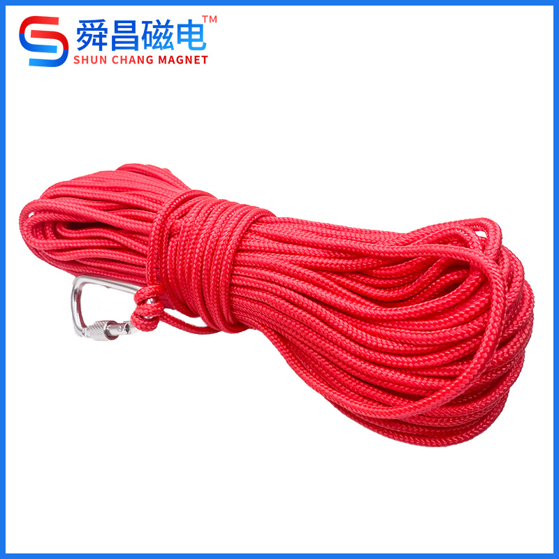 Imán de pesca cuerda especial nylon poliéster trenzado cuerda multifuncional tendedero pesca al aire libre gancho cuerda